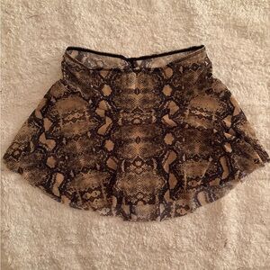 Snake Print Ballet Skirt